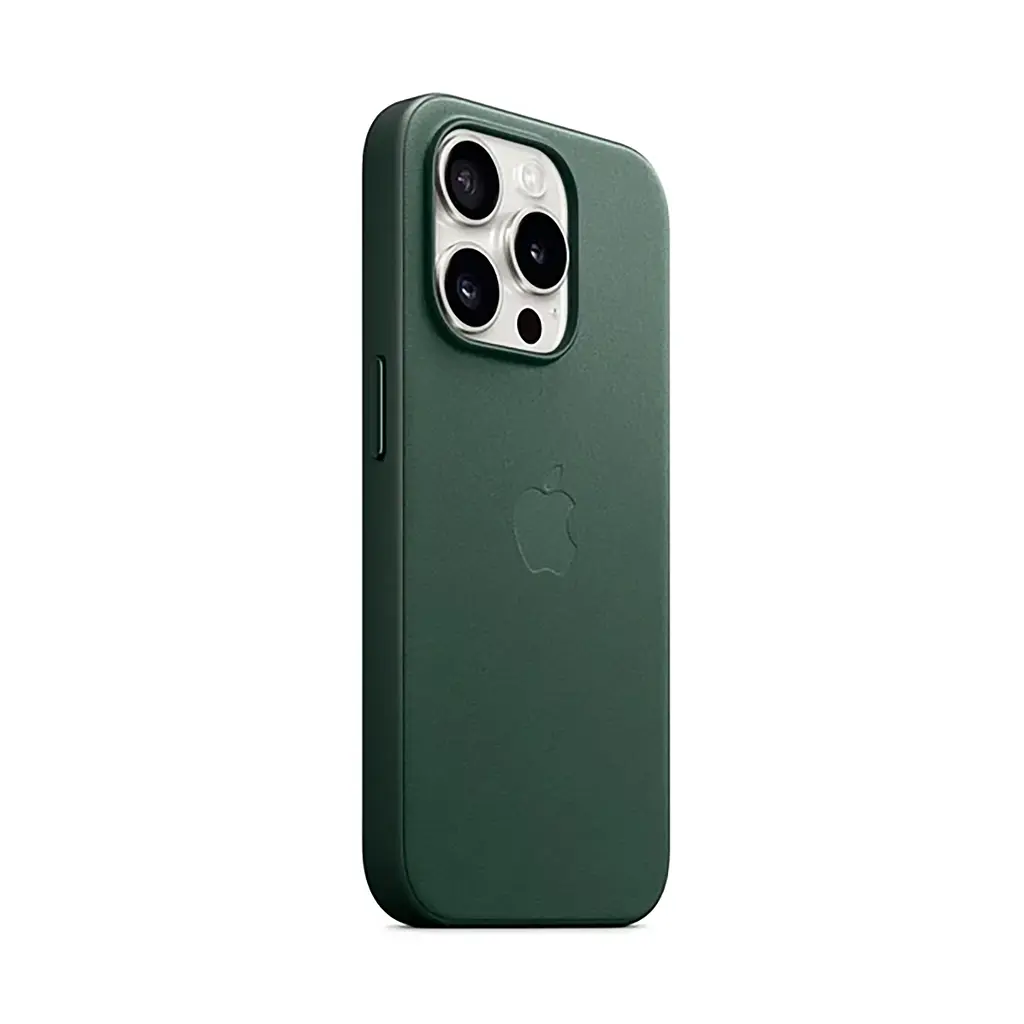 Чехол для Apple iPhone 15 Pro, FineWoven Case with MagSafe, зеленый, защитная накладка из материала FineWoven, противоударный, для iPhone, защита всего корпуса, поддержка беспроводной зарядки и MagSafe, (ARM71983) - фото 2