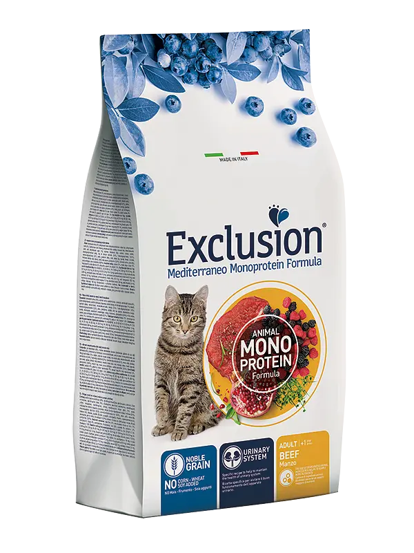 Корм Exclusion Adult Beef для дорослих котів усіх порід з яловичиною 1кг (на вагу) - фото 3
