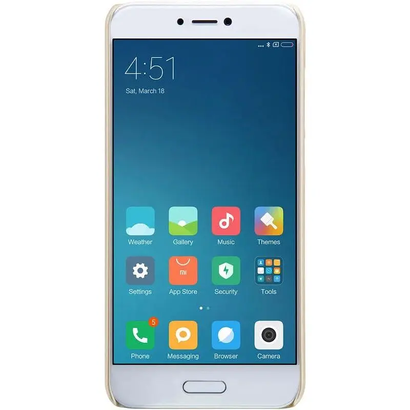 Чехол-накладка Nillkin Super Frosted Shield Xiaomi Mi5c Gold - фото 3