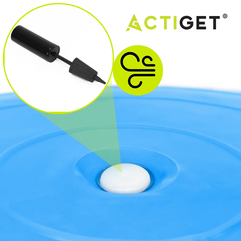 М'яч для фітнесу (фітбол) Actiget 55 см з насосом ACT0142 Blue - фото 5