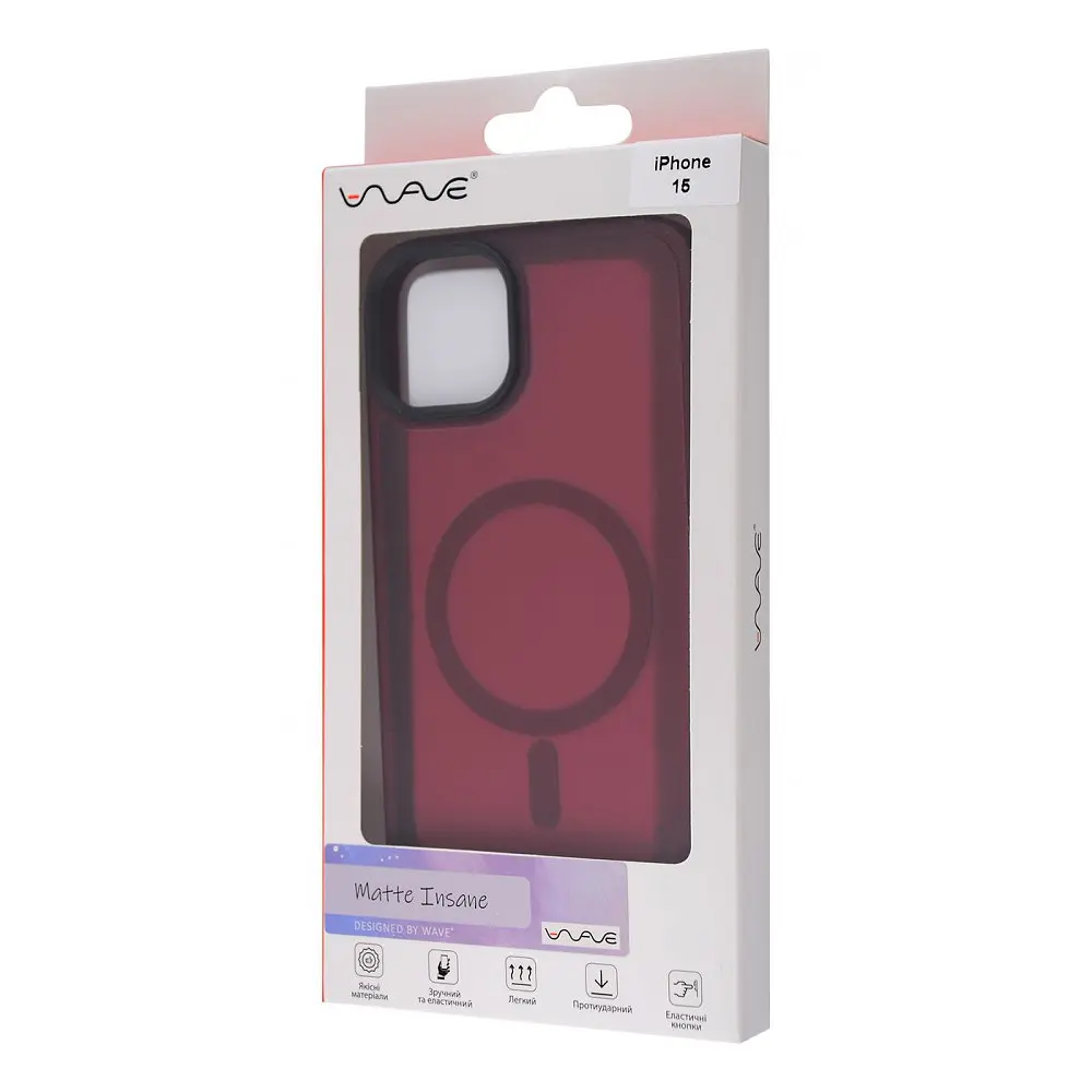 Чохол WAVE Matte Insane Case with Magnetic Ring iPhone 15 в асортименті - фото 2