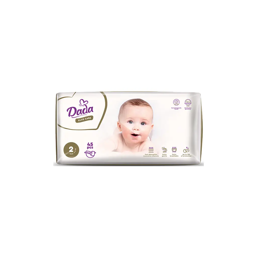 Підгузки Dada Elite Care Mini 2 (3-5 кг) 45 шт (4820174981082) - фото 4