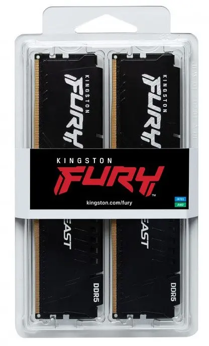 Модуль пам`яті DDR5 2x8GB/6000 Kingston Fury Beast Чорний (KF560C30BBEK2-16) - фото 4