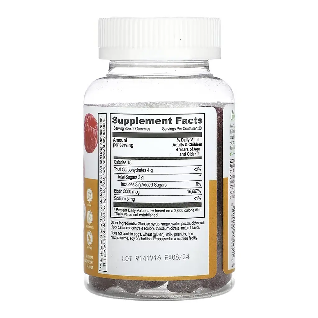 Biotin 5,000 mcg Kids - 60 gummies - фото 2