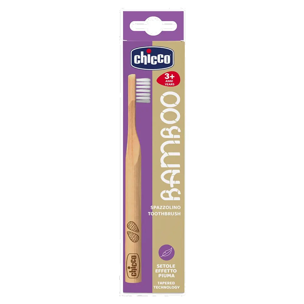 Дитяча зубна щітка Chicco бамбукова, фіолетовий, 3+ (10623.00.30) - фото 2