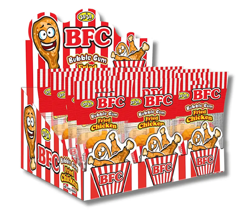 Жувальна гумка American Continental BFC Bubblegum Fried Chicken with Candy Ketchup 21г - фото 4