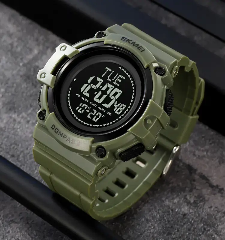 Спортивний годинник чоловічий Skmei 2233 compass Зелений (2633533912) - фото 4