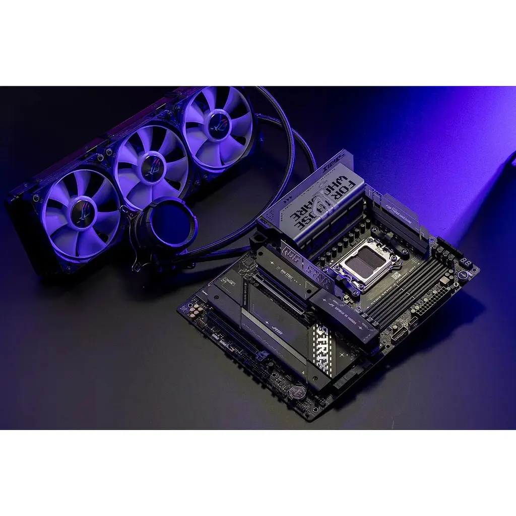 Материнська плата Asus Rog Strix X870E-E Gaming WIFI sAM5 X870E 4xDDR5 M.2 HDMI WiFi BT ATX - фото 4