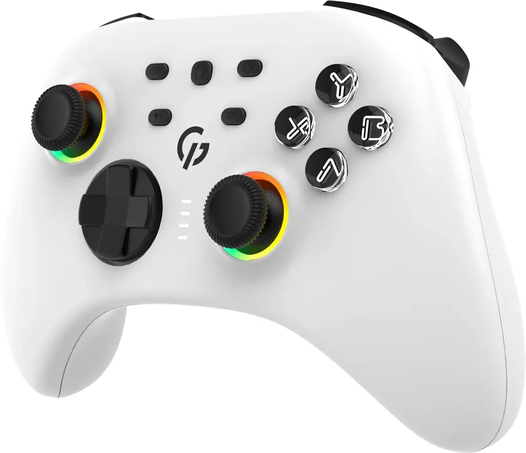 Геймпад GamePro GPX13W 2.4G/BT 5.1/USB/PC/iOS/Android RGB White (GPX13W) UA - фото 2
