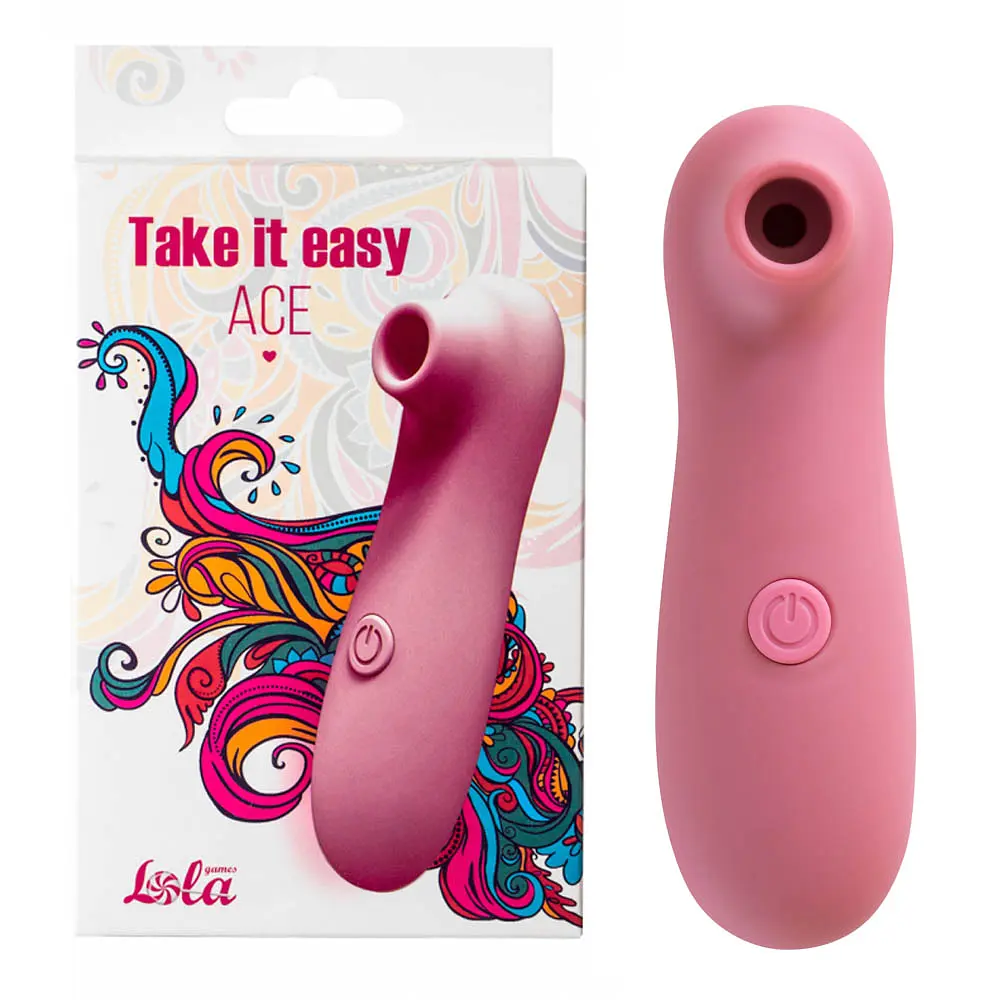 Вакуумний стимулятор клітора Lola games Take It Easy рожевий - фото 4