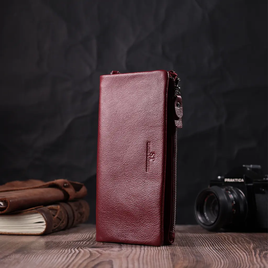 Жіночий шкіряний гаманець ST Leather 21х10.5х2 см acs0028458 - фото 6