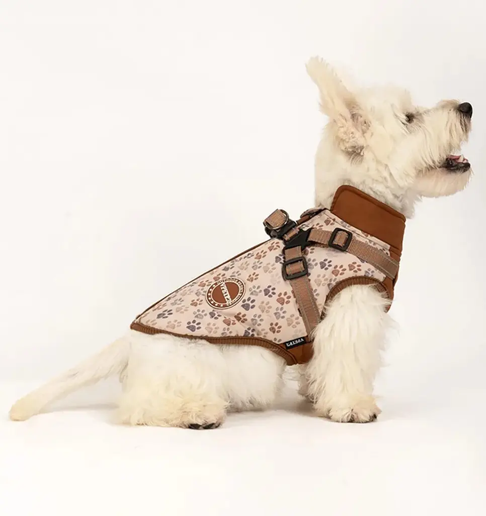 Зимова куртка для собак V.PET.B.R. Luxury Dog Jacket C519 Brown Paw - фото 4