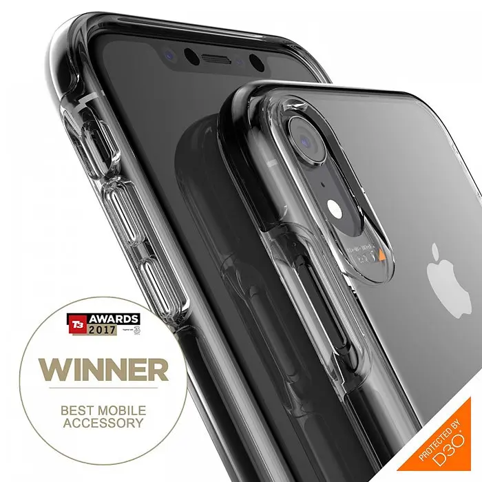 Протиударний чохол Gear4 Piccadilly D3O для iPhone XR Back Прозорий (IC9PICBLK) - фото 9