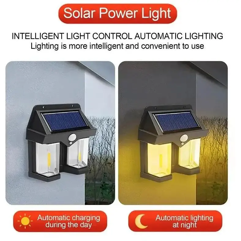 Светильник настенный XPRO HW-999-3 LED солнечный с датчиком движения черный (43026-HW-999-3_224) - фото 3