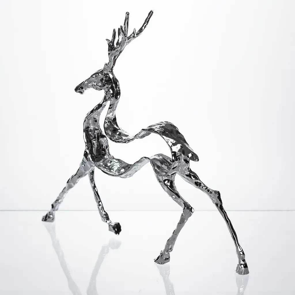 Декоративна фігурка Yiwu Reindeer 30х8х29 см металева статуетка колекційна для дому декор на камін HP-7-9 - фото 5