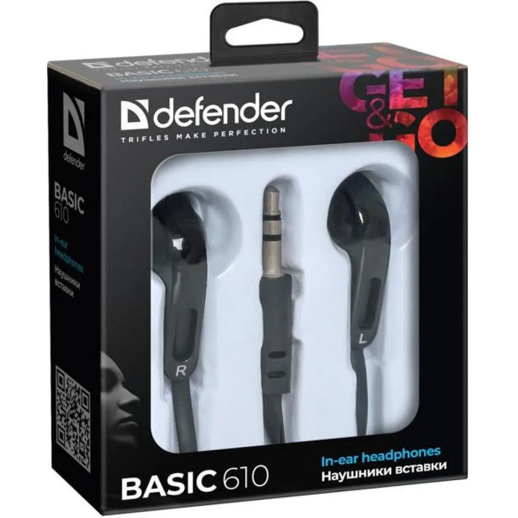 Навушники Defender Basic-610 Black (63610) - фото 2