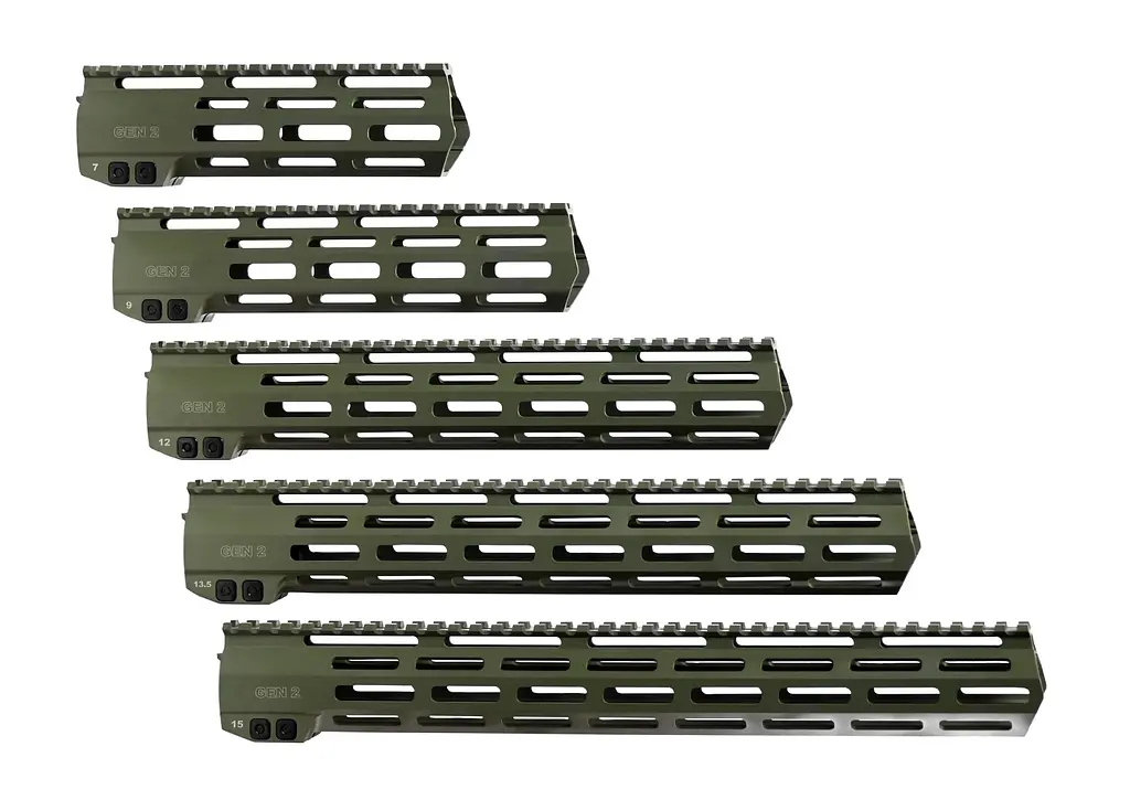 Цівка XGUN Hundguards MK2 9" для AR15 M-LOK. Oliva - фото 2