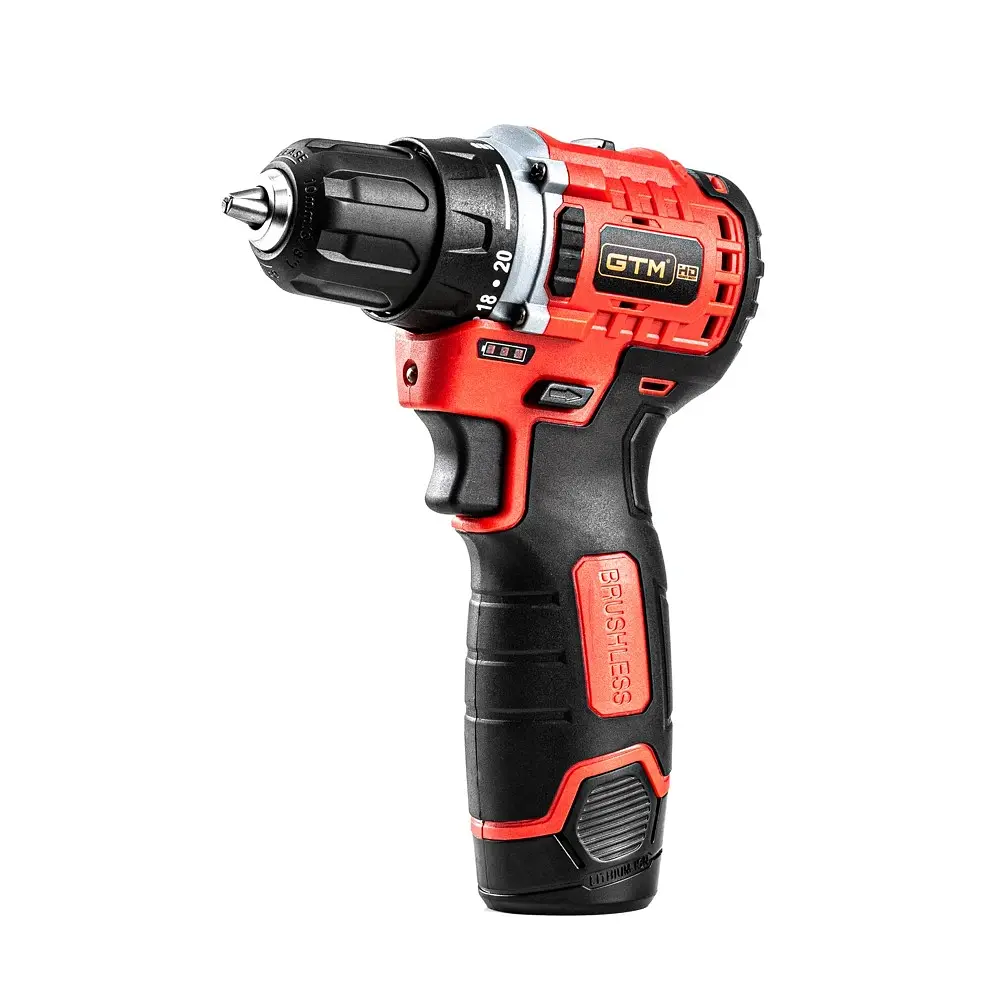Шурупокрут акумуляторний GTM DS12/38BL (38 Нм, 0.8-10 мм, BL, 12 В) - фото 2