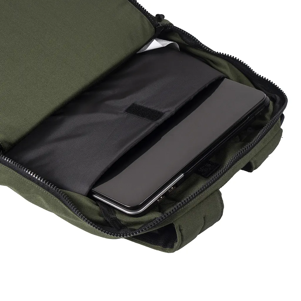 Рюкзак-антикрадій OOLOO Кенгуру mini 40x30x12 см, хакі 2497 - фото 4