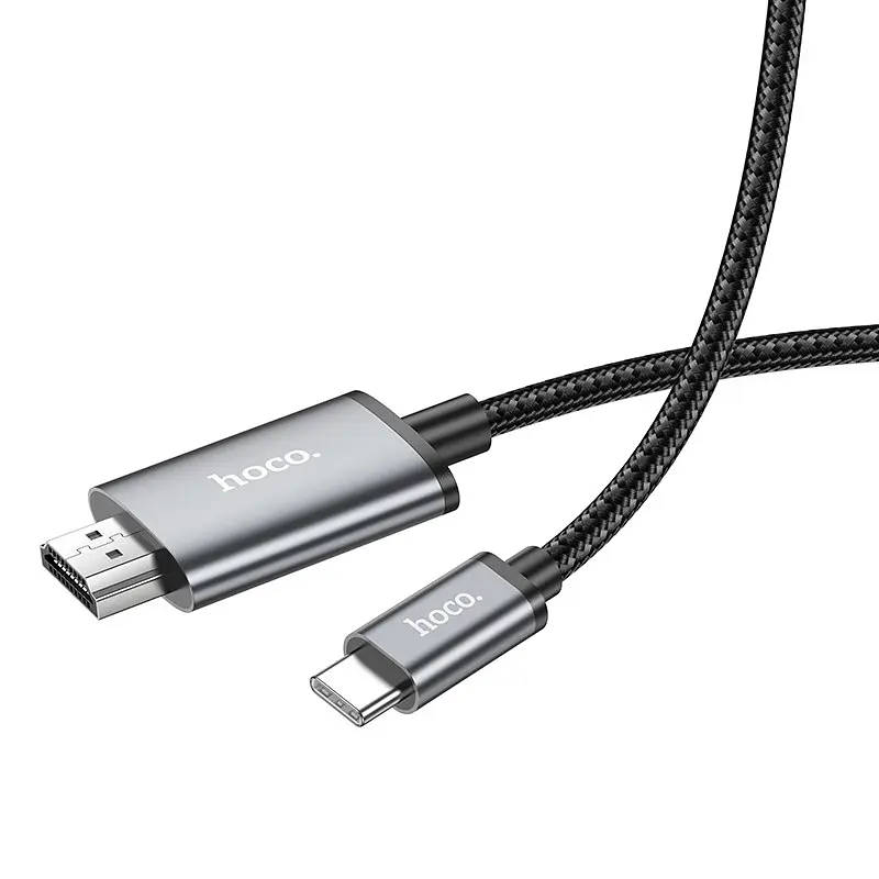 Перехідник Hoco UA27 HD Type-C to HDMI (2m) Metal gray - фото 4