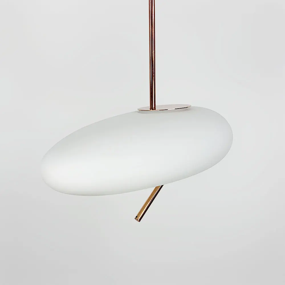 Стильний підвісний овальний світильник 40х20 см | Арт. MJ 190-400 | Line F - фото 5