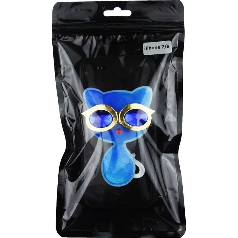 Чохол-накладка Toto TPU Case Decorative Stones iPhone 7/8/SE 2020 Cat Blue - фото 2
