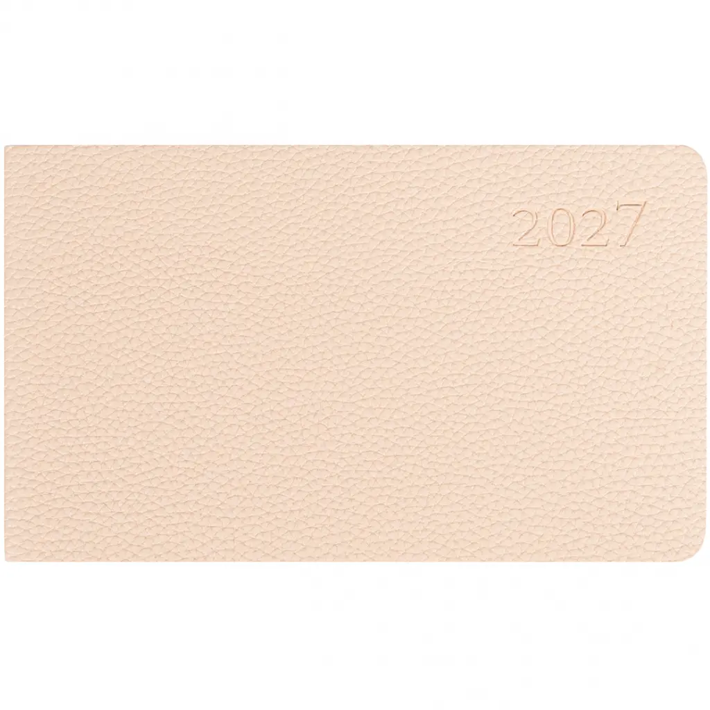 Щотижневик Leo Planner 2027 Binario 10х17 см м'який бежевий 128 сторінок (252738)