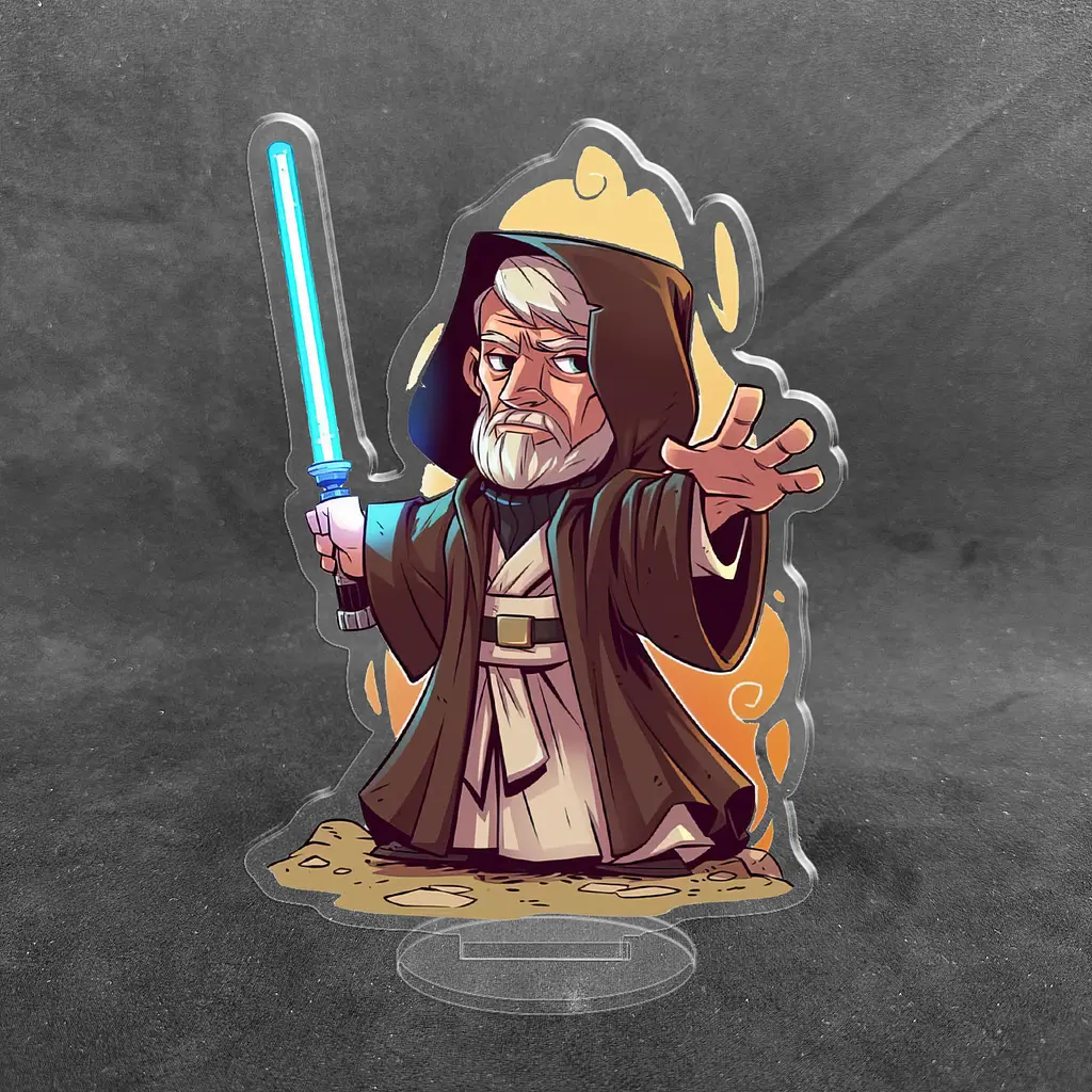 Акрилова колекційна фігурка Чібі Chibi Зоряні війни Star Wars - Obi Wan 10 см - фото 2