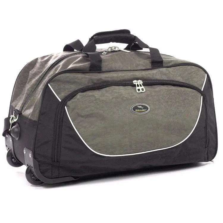 Сумка спортивна дорожня на колесах 57L Wallaby 10428-1 чорна - фото 9