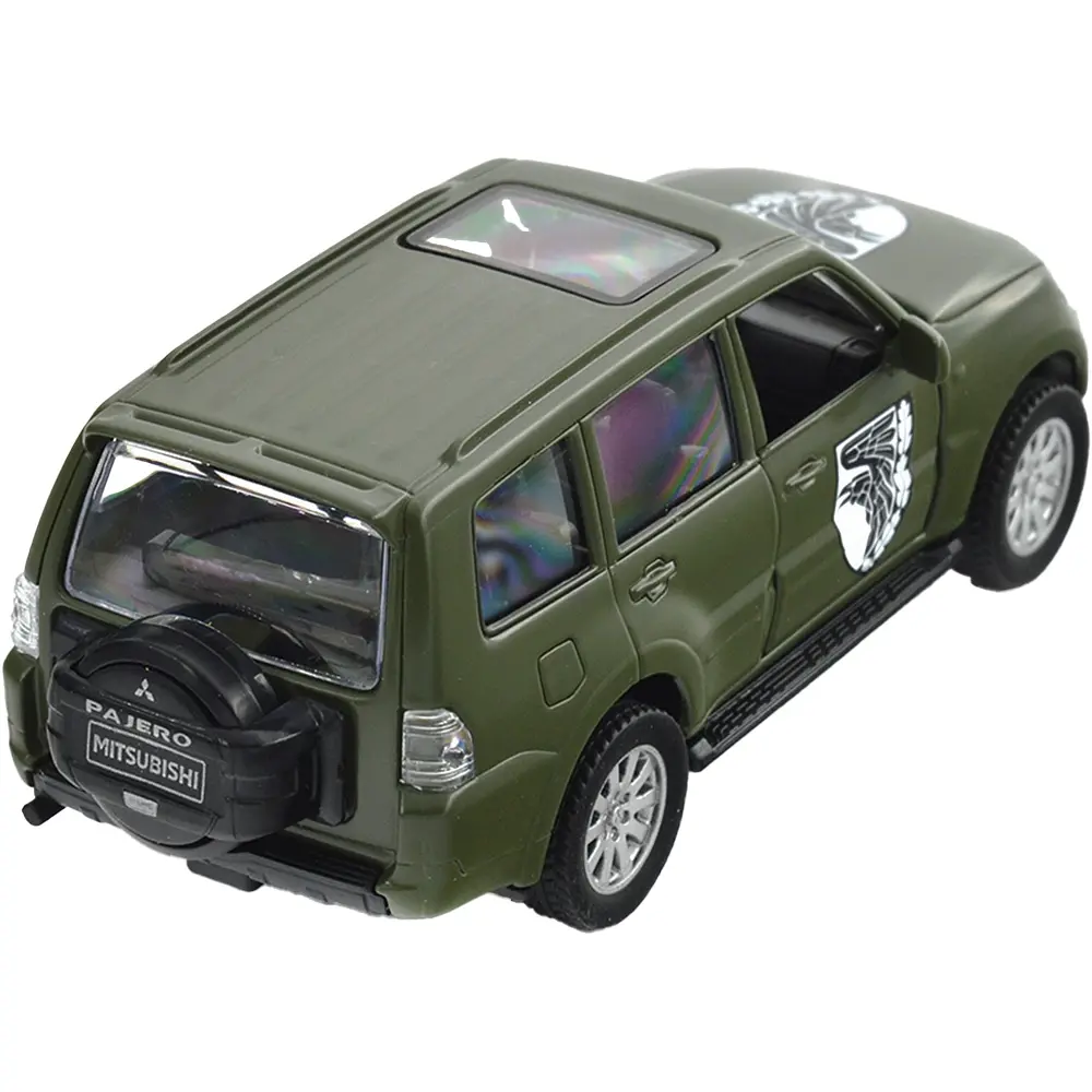 Машинка TechnoDrive серії Шеврони Героїв MITSUBISHI PAJERO 4WD TURBO "93 ОМБр" - фото 5