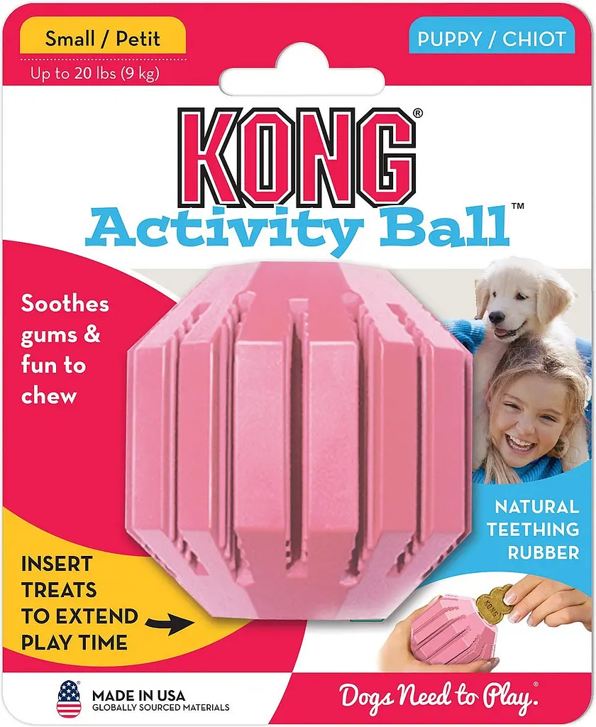 М'яч для ласощів для цуценят KONG Puppy Activity Ball - фото 2