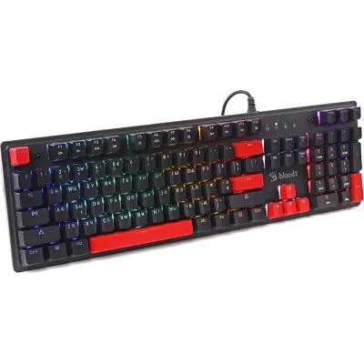 Клавіатура A4Tech Bloody S525N RGB BLMS Red Switch USB Fire Black (4711421002066) - фото 10