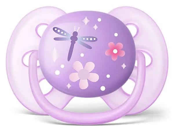 Пустушка Philips Avent Ultra Soft для дівчаток, 6-18 місяців , 2 шт. (SCF227/22) - фото 2