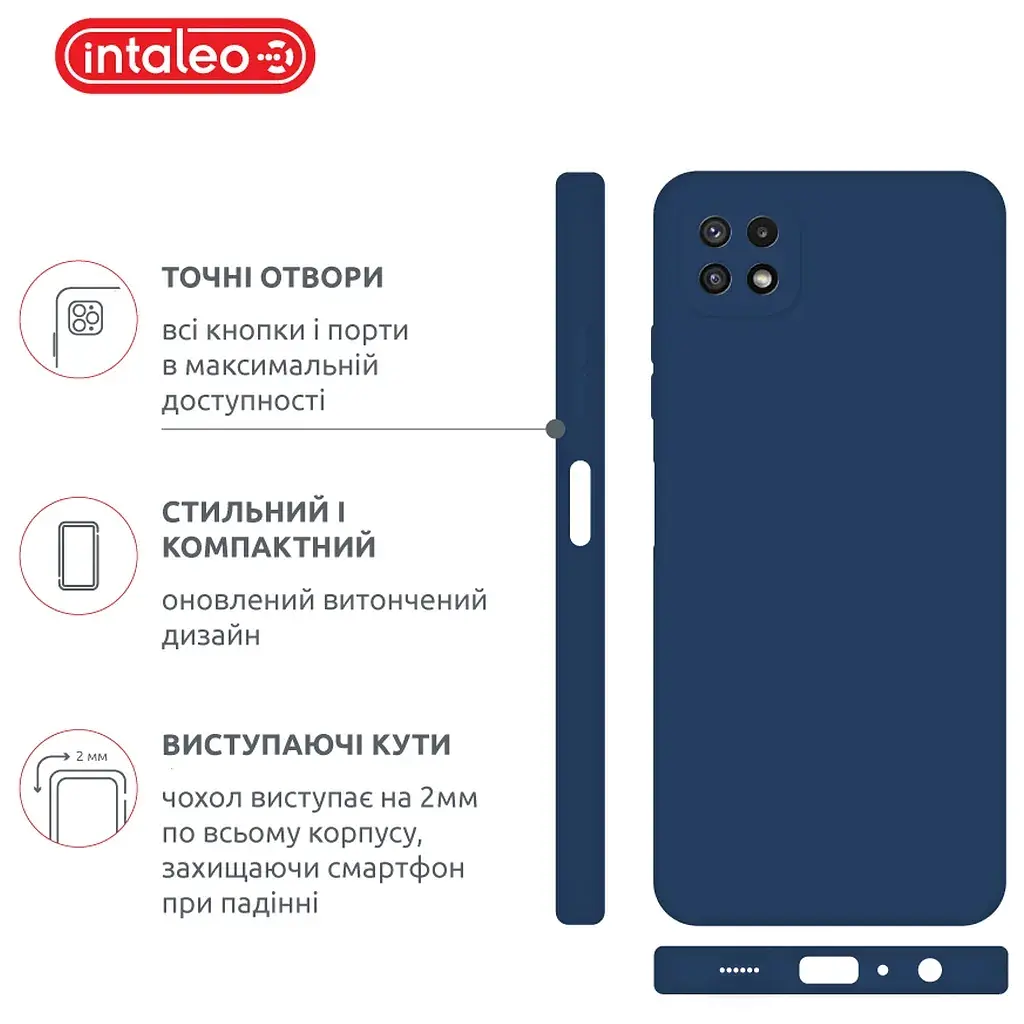 Чохол до мобільного телефона Intaleo SoftShell Samsung Galaxy A22 5G Blue (1283126557972) - фото 4