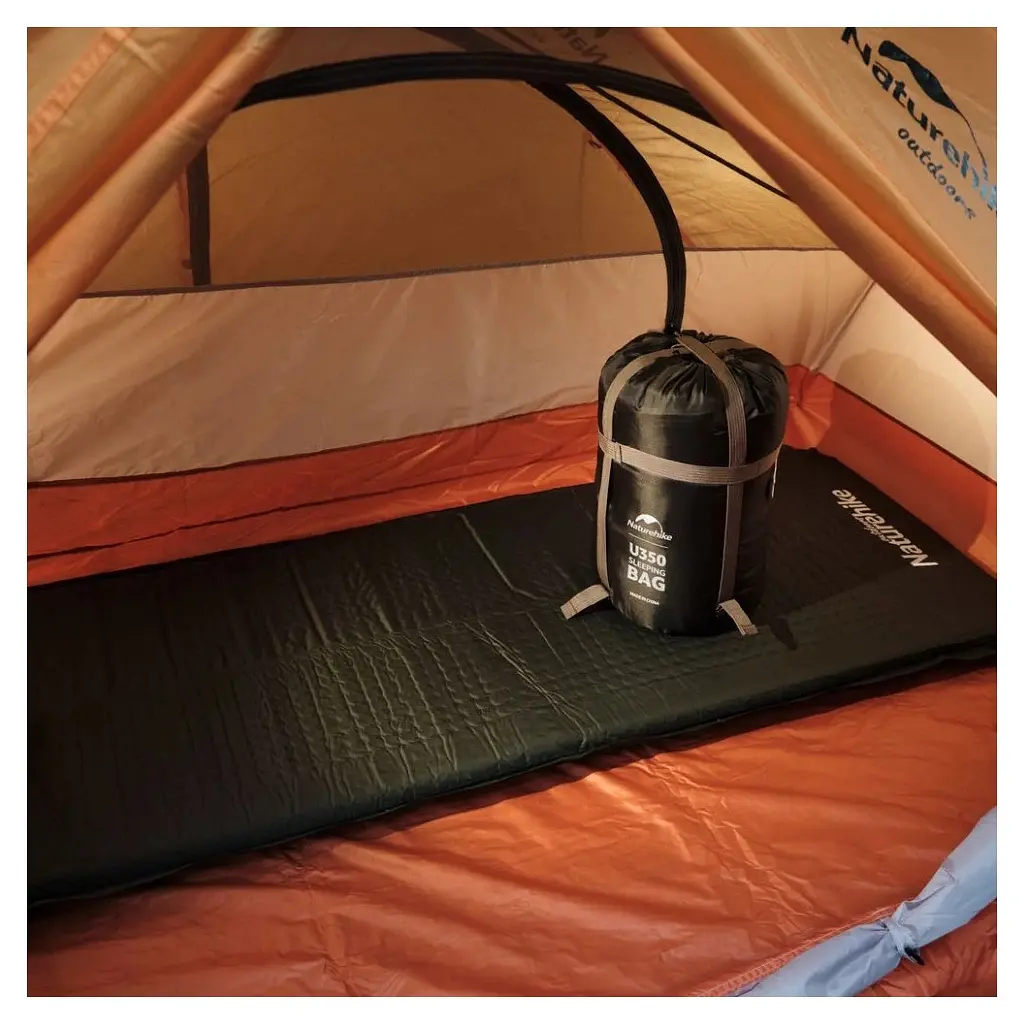 Спальний мішок Naturehike U350 NH20MSD07 Hollow Cotton Right Brown (6927595767221-R) - фото 7