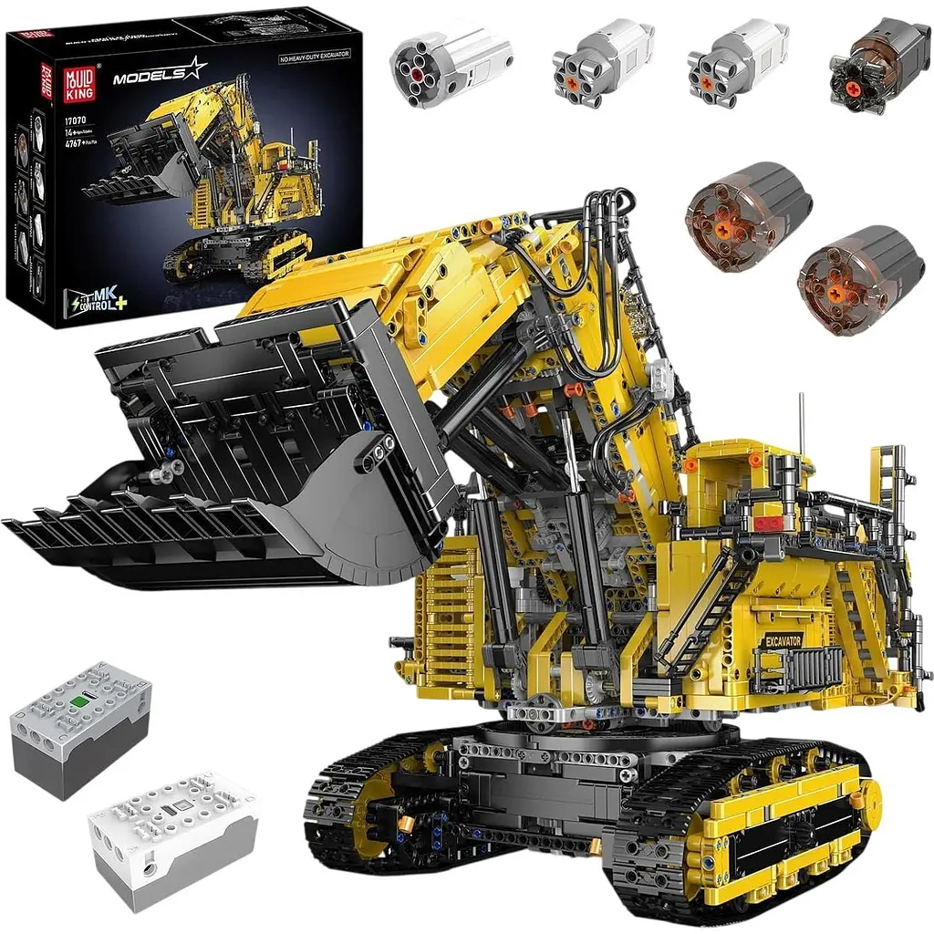 Конструктор Mould King Карьерный экскаватор Liebherr R 9800 Yellow (17070) [160311] - фото 2