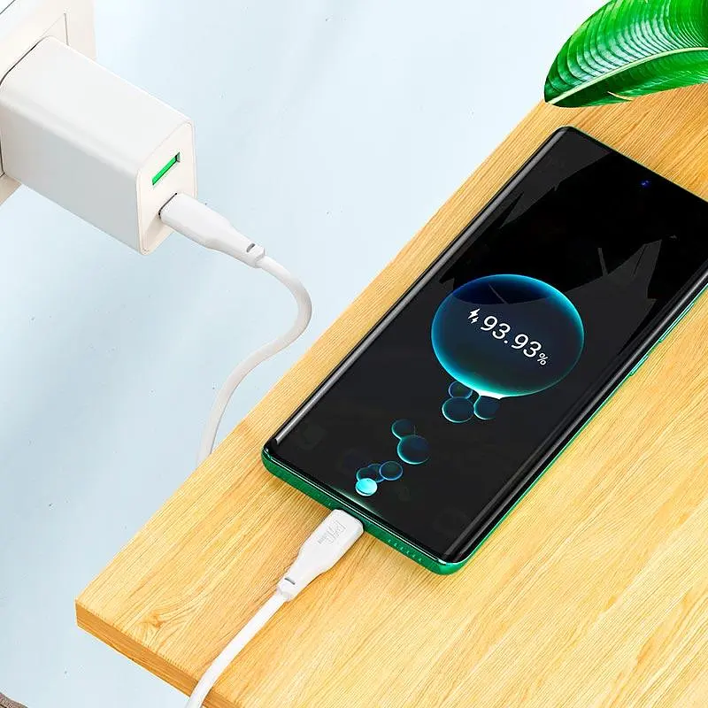 Кабель HOCO X93 Force fast charging data cable Type-C to Type-C 100W 2 метри білий - фото 5