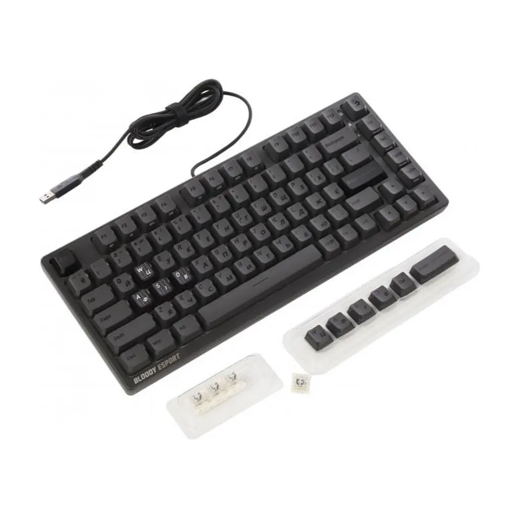 Клавіатура A4Tech Bloody MS76 USB UA Iron Grey (4711421003292) - фото 5