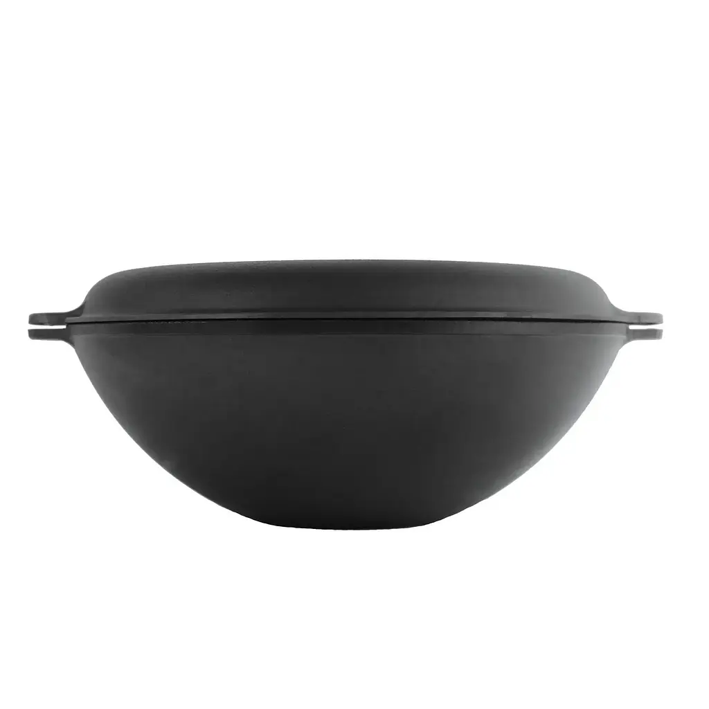 Сковорода чавунна Brizoll WOK W36-2 8 л 36 см - фото 2