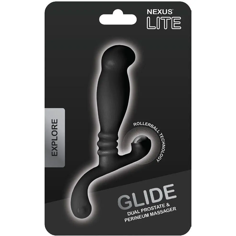 Массажер простаты Nexus Glide Black для новичков ульрастимулирующий с массажером промежности - фото 2