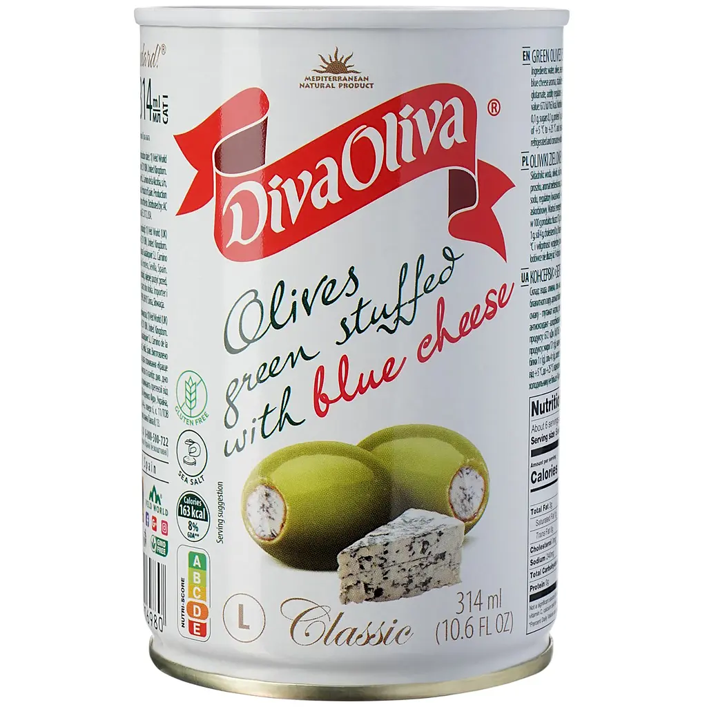 Оливки з блакитним сиром Diva Oliva 300 г - фото 4