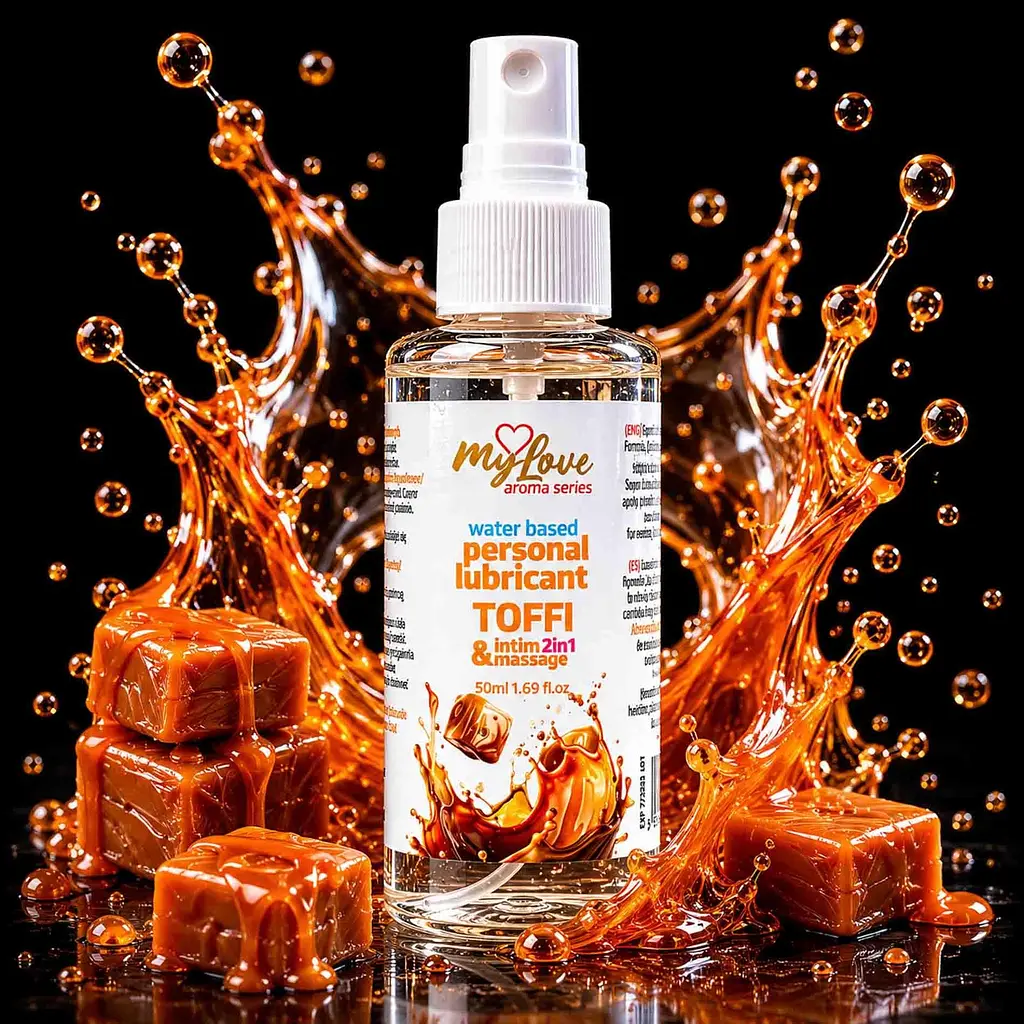 Лубрикант Boys Of Toys MyLove Aroma Series IntimMassage Toffi 2в1 та масажний гель, 50 мл - фото 2