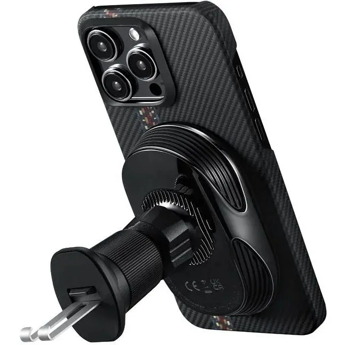 Автодержатель Pitaka MagEZ Car Mount Pro 2 Qi2 Car Vent Black (CM2402N) - фото 5
