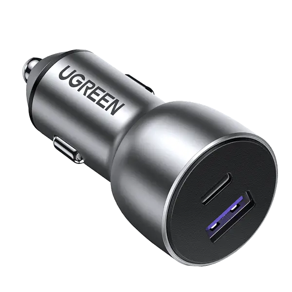 Автозарядное устройство адаптер быстрый 52.5 вт Ugreen CD213 (60980) 2 порта USB-A + USB-C - фото 6