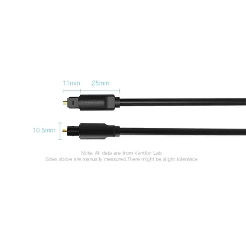 Кабель мультимедійний Optical Toslink 2.0m black Vention (BAEBH) - фото 11
