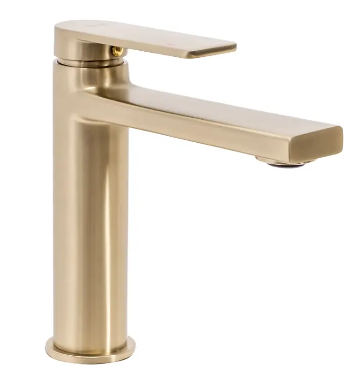 Змішувач для умивальника Rea Verso низький brushed gold REA-B6555, Золотий - фото 4