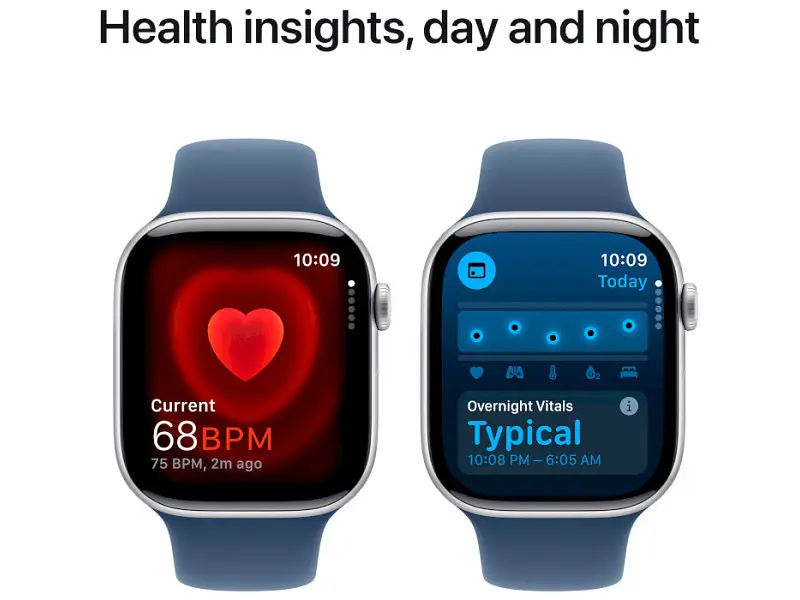 Смарт-годинник Apple Watch Series 10 GPS 46mm Silver Alu. Case w. Denim Sport Band - M/L (MWWM3) - фото 5