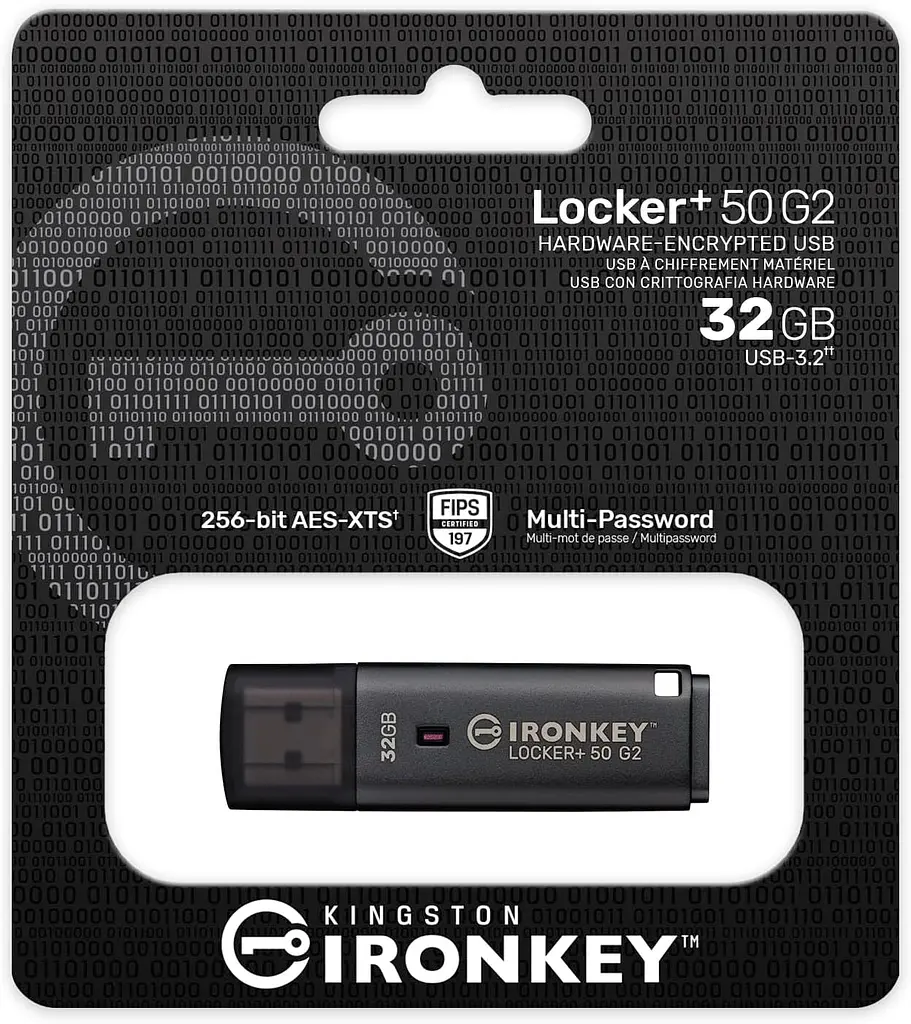 Kingston Накопичувач Kingston 32GB USB 3.2 Type-A Gen1 IronKey Locker+ 50 G2 - фото 4