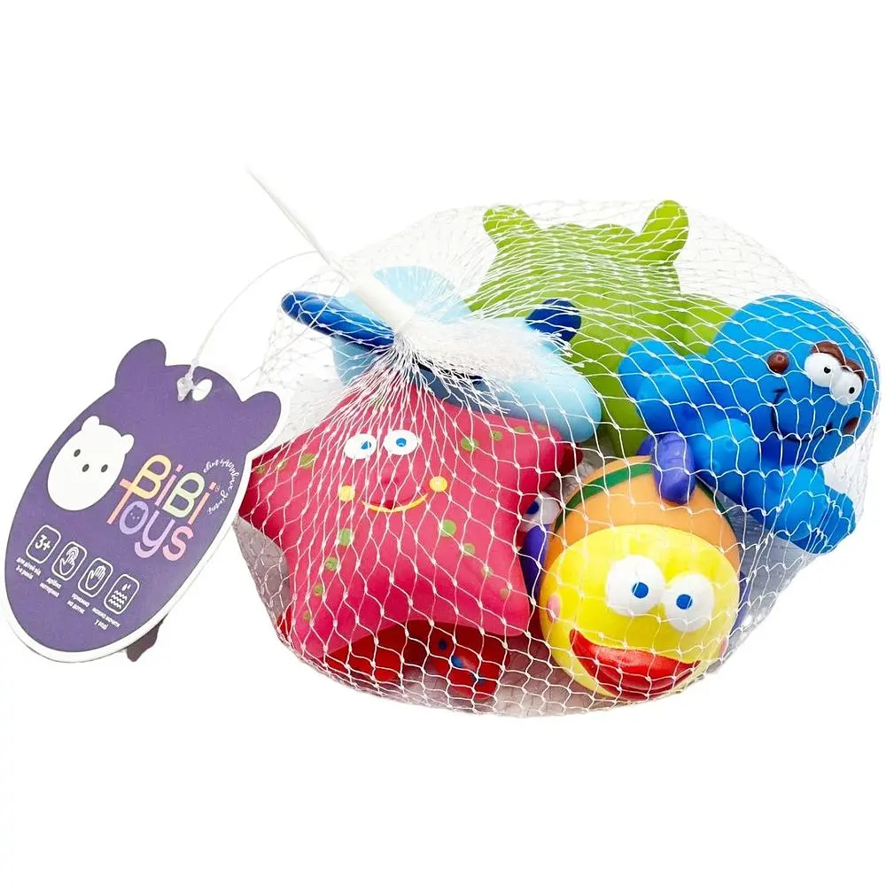 Набір іграшок для купання Bibi Toys Морські мешканці 6 шт. (761025BT) - фото 7