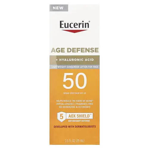 Сонцезахисні засоби Lightweight Sunscreen Lotion For Face SPF 50 75 мл Eucerin vit0004904